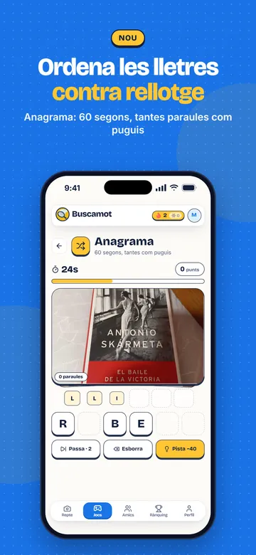 Anagrama: ordena les lletres contra rellotge