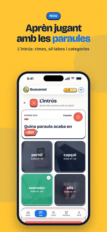 L'intrús: rimes, síl·labes i categories